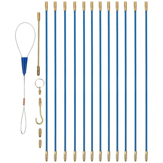 Fiberglass Wire Pulling Rods for Electricians Set of 1 Assorted Color Cable Wiring Tools