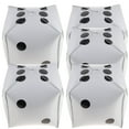 Senikei 5pcs Cube Dice Balloons for Casino Party Decorations