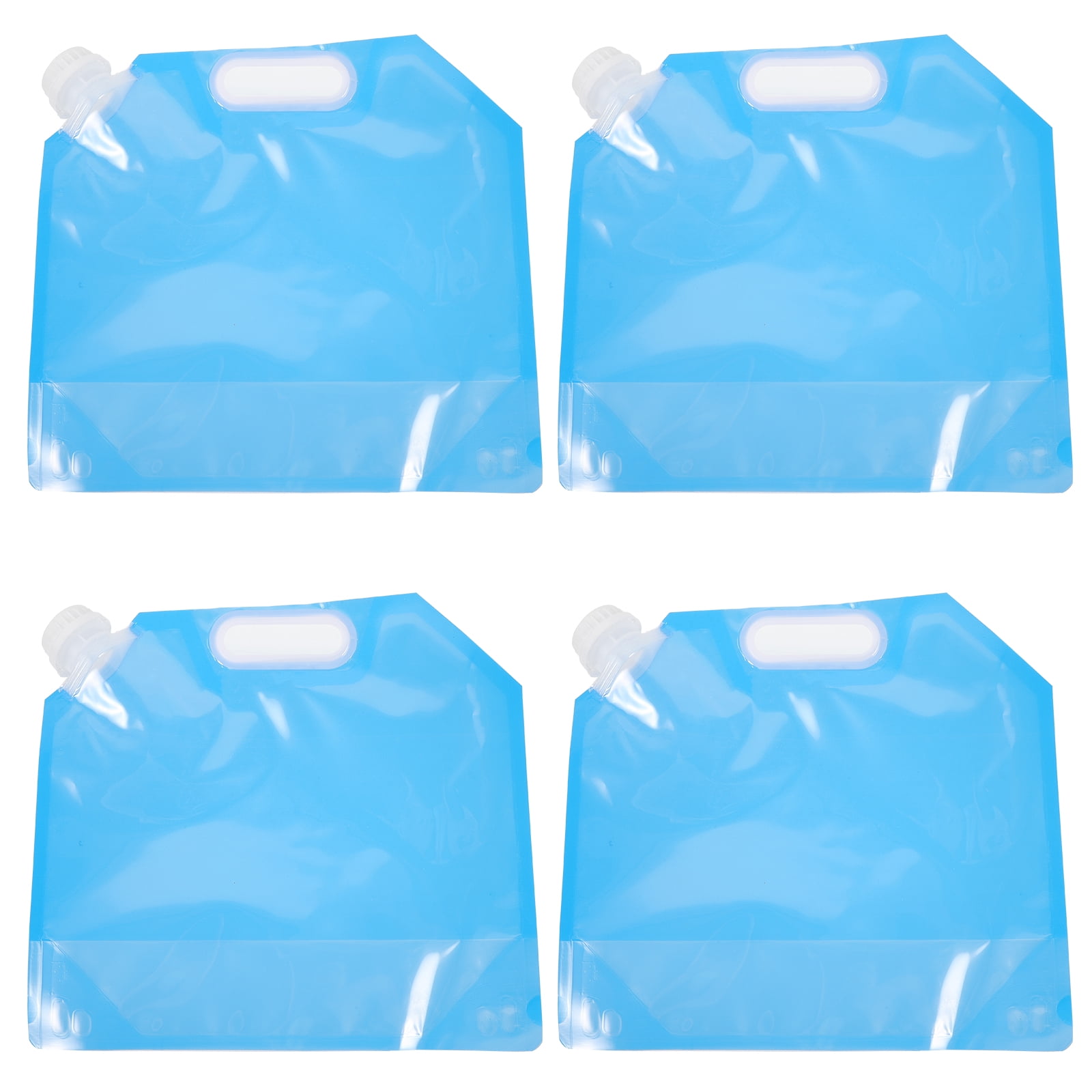 Senikei Foldable Water Pouches 4Pack for Camping and Travel
