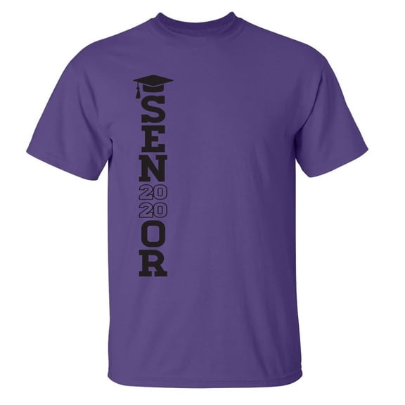 Senior 2020 (right side) Adult Short Sleeve T-shirt