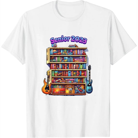 Senior 2023 Back to School Gifts Comfortable Women's Graphic T-Shirt - Short Sleeve Summer Top