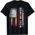 thumbnail image 1 of Senior 2024 American Flag Shirt USA Graduation Class of 2024 T-Shirt, 1 of 5