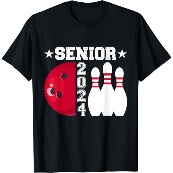 Senior 2024 Bowling Player Class Of 2024 Graduation Seniors T-Shirt