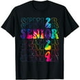 thumbnail image 1 of Senior 2024 Class Of 2024 Back To School Tie Dye Graduation T-Shirt, 1 of 3