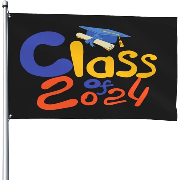 Senior 2024`Class Of 2024 Graduation`Gift For Senior 2024 Flag For 4x6 Ft Polyester Banner With Brass Grommets Outdoor Decoration