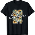 thumbnail image 1 of Senior 2024 Class of 2024 Graduation Senior 24 Sunflower T-Shirt, 1 of 4