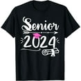 thumbnail image 1 of Senior 2024 Class of 2024 Graduation or First Day Of School T-Shirt, 1 of 4