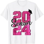 Senior 2024 Class of 2024 High School College Graduate Girls T-Shirt