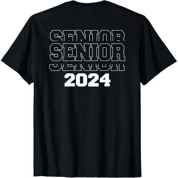 Senior 2024 Graduation Class of 2024 Graduate Back Design T-Shirt
