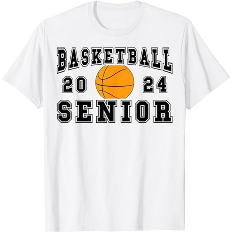Senior 2024 Graduation Party Ideas Basketball Senior Night T-Shirt