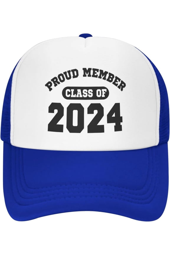 Senior 2024 Mesh Hat for Men Women Gift for Senior 2024 Baseball Cap Class of 2024 Graduation Hat Black