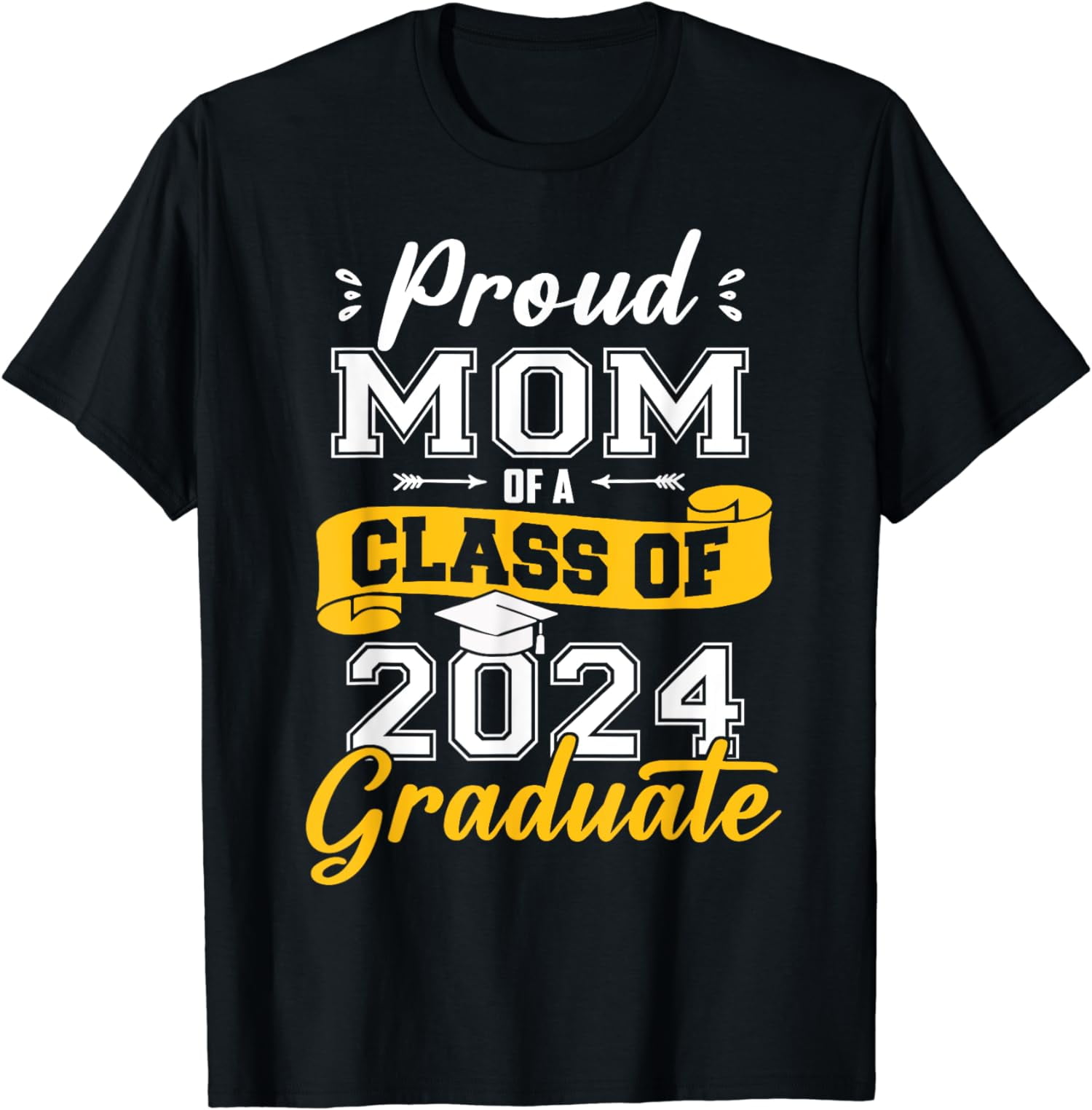 Senior 2024 Mom Graduate Shirts Class 2024 Graduation Mother T-Shirt ...
