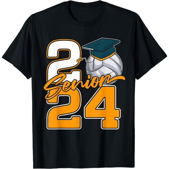 Senior 2024 Volleyball Class Of 2024 Graduation Volleyball T-Shirt