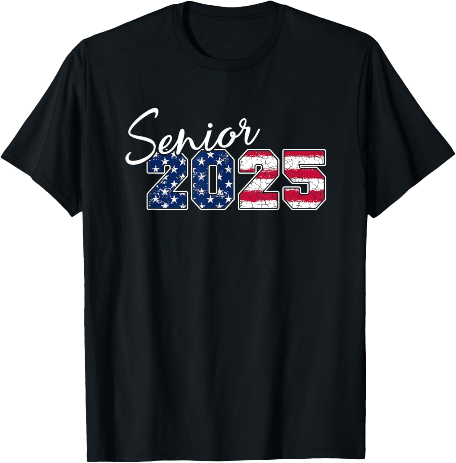 Senior 2025 American Flag USA Graduation Class of 2025 TShirt