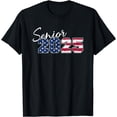 thumbnail image 1 of Senior 2025 American Flag USA Graduation Class of 2025 T-Shirt, 1 of 2