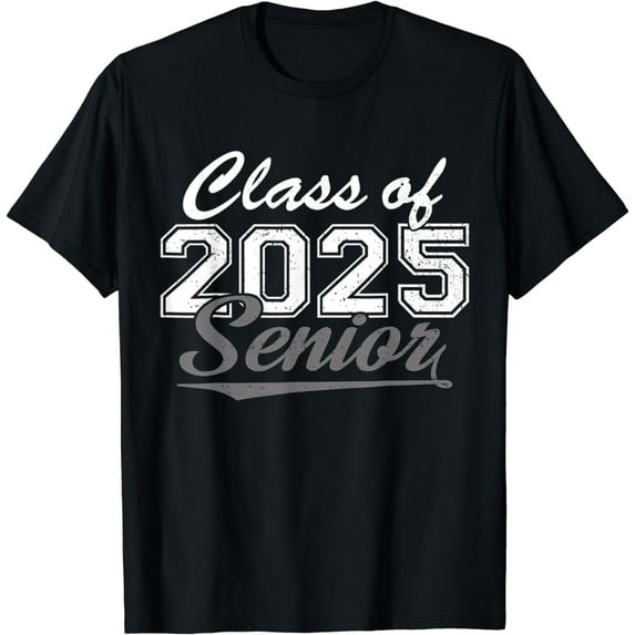 Senior 2025 Class Of 2025 Back To School 2025 Vintage T-Shirt mens t shirt,black,women,funny,misfits,men,journey,t-shirt