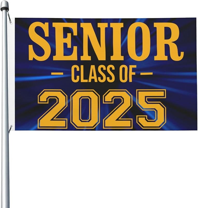 Senior 2025 Class Of 2025 Flag 02 3x5 Ft Flag Garden Banner With Two