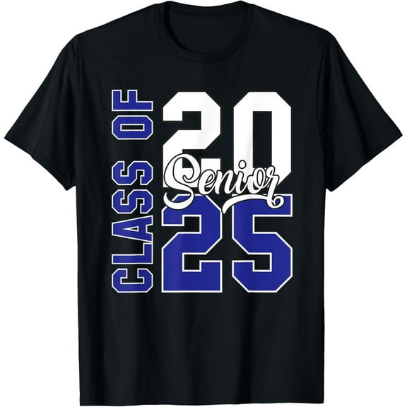 Senior 2025 Class Of 2025 Vintage 2025 Back To School T-ShirtMen and women, Black T-shirt, size: Extra large