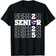 Senior 2025 Class of 2025 Seniors Puerto Rico Flag Boricua Black Cotton