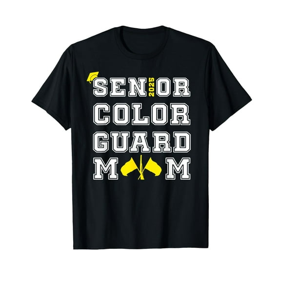 Senior 2025 Color Guard Mom Marching Band Senior Night Women T-Shirt