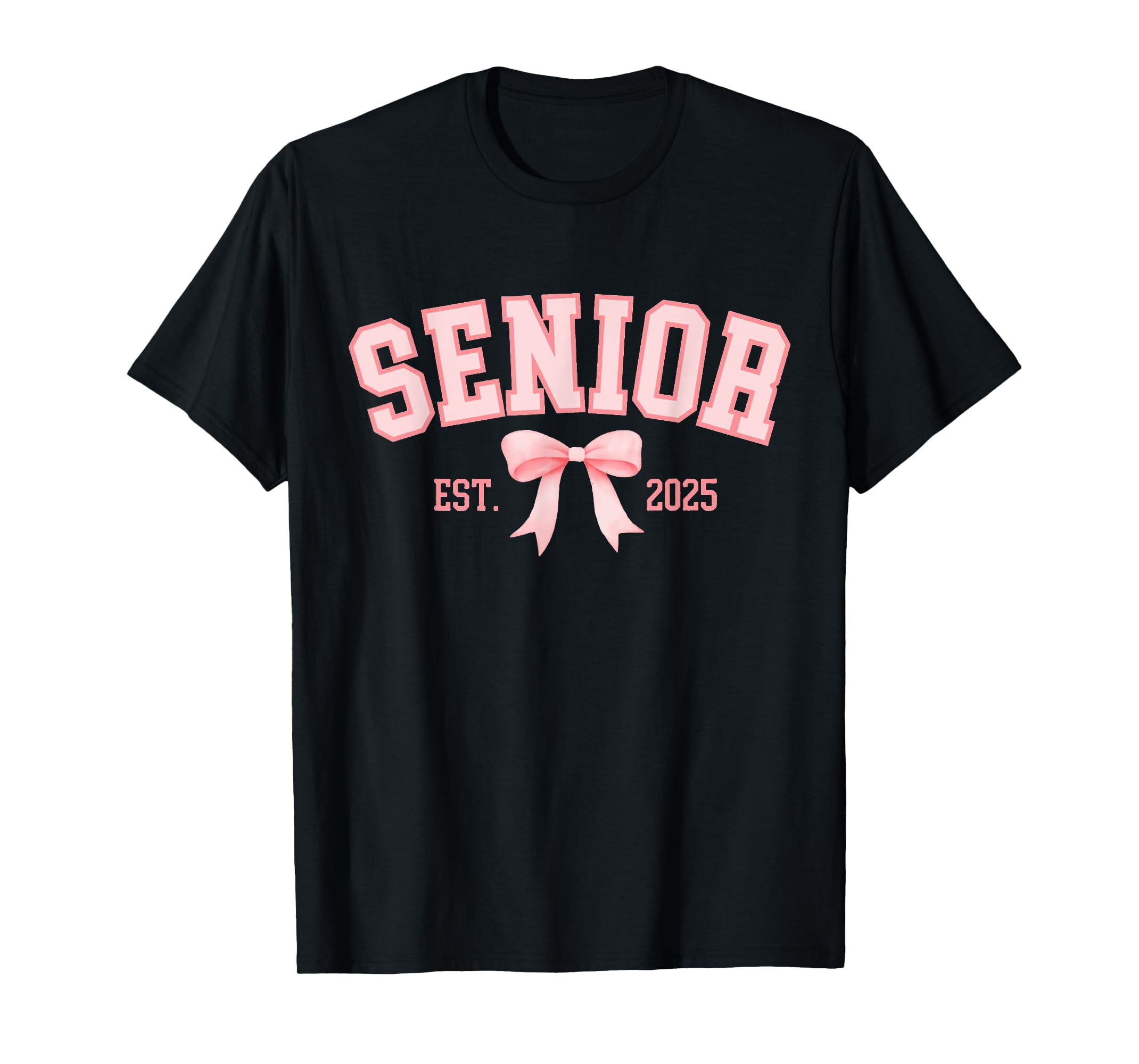 Senior 2025 Coquette Class of 2025 Pink Bows Retro TShirt