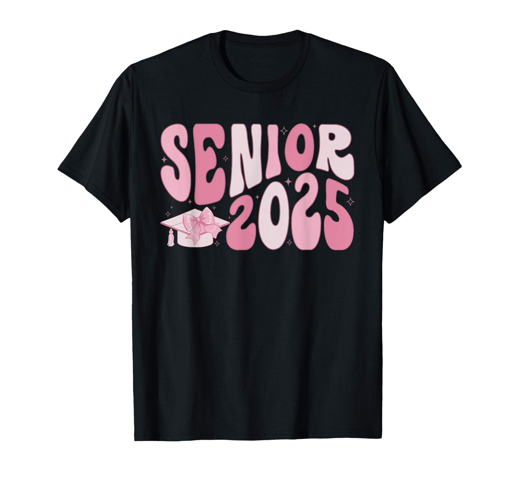 Senior 2025 Coquette Pink Bow Class of 2025 Back To School TShirt