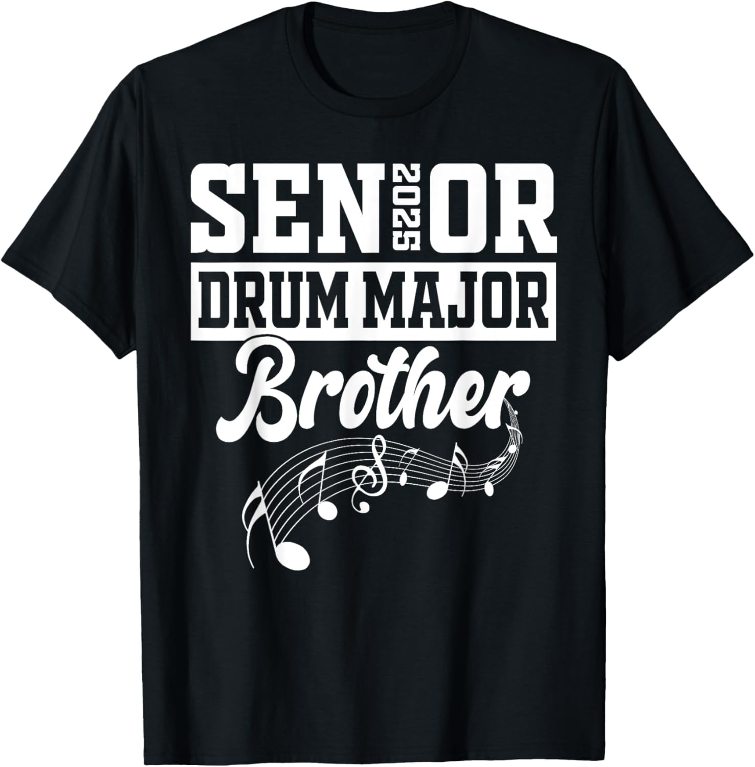 Senior 2025 Drum Major brother Marching Band Class of 2025 TShirt