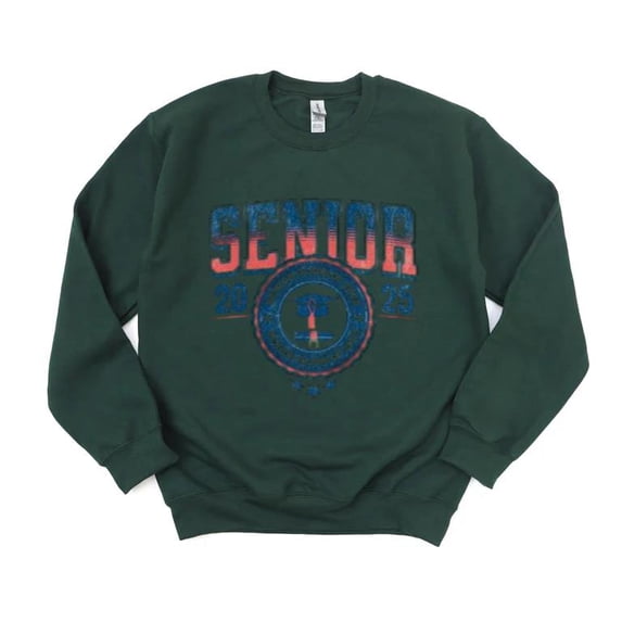Senior 2025 Graduation Class Retro Vintage Style School Sweatshirt, for men & women, up to size 5XL