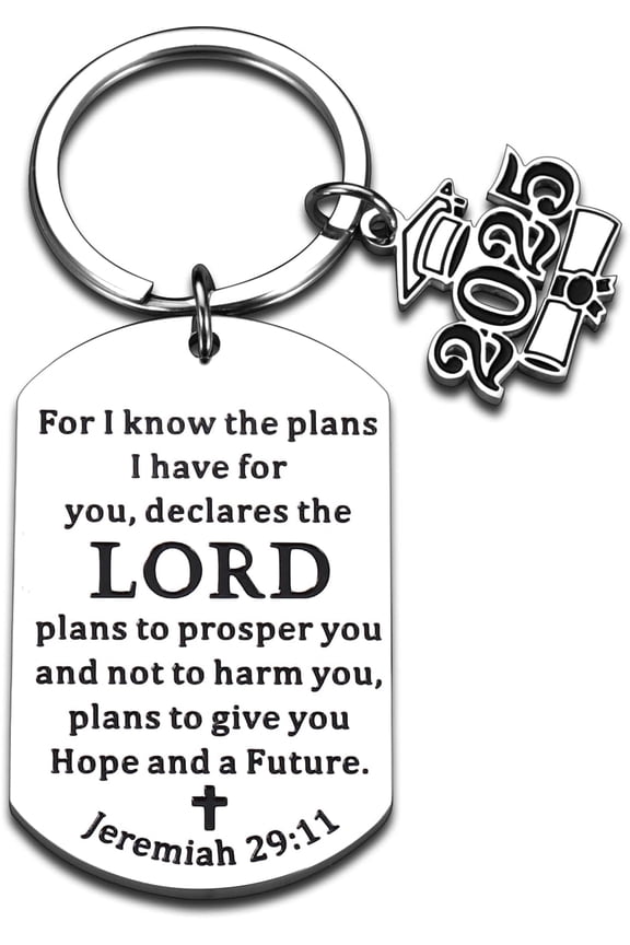 Senior 2025 Graduation Gifts for Him Her Graduation Gift Catholic Best Gifts for High School High School Grad Class of 205 Gifts for Boys Girls Baptism Gifts for Girl 2025 Keychain