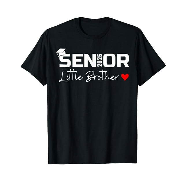 Senior 2025 Little Brother Graduate Heart Class of 2025 TShirt