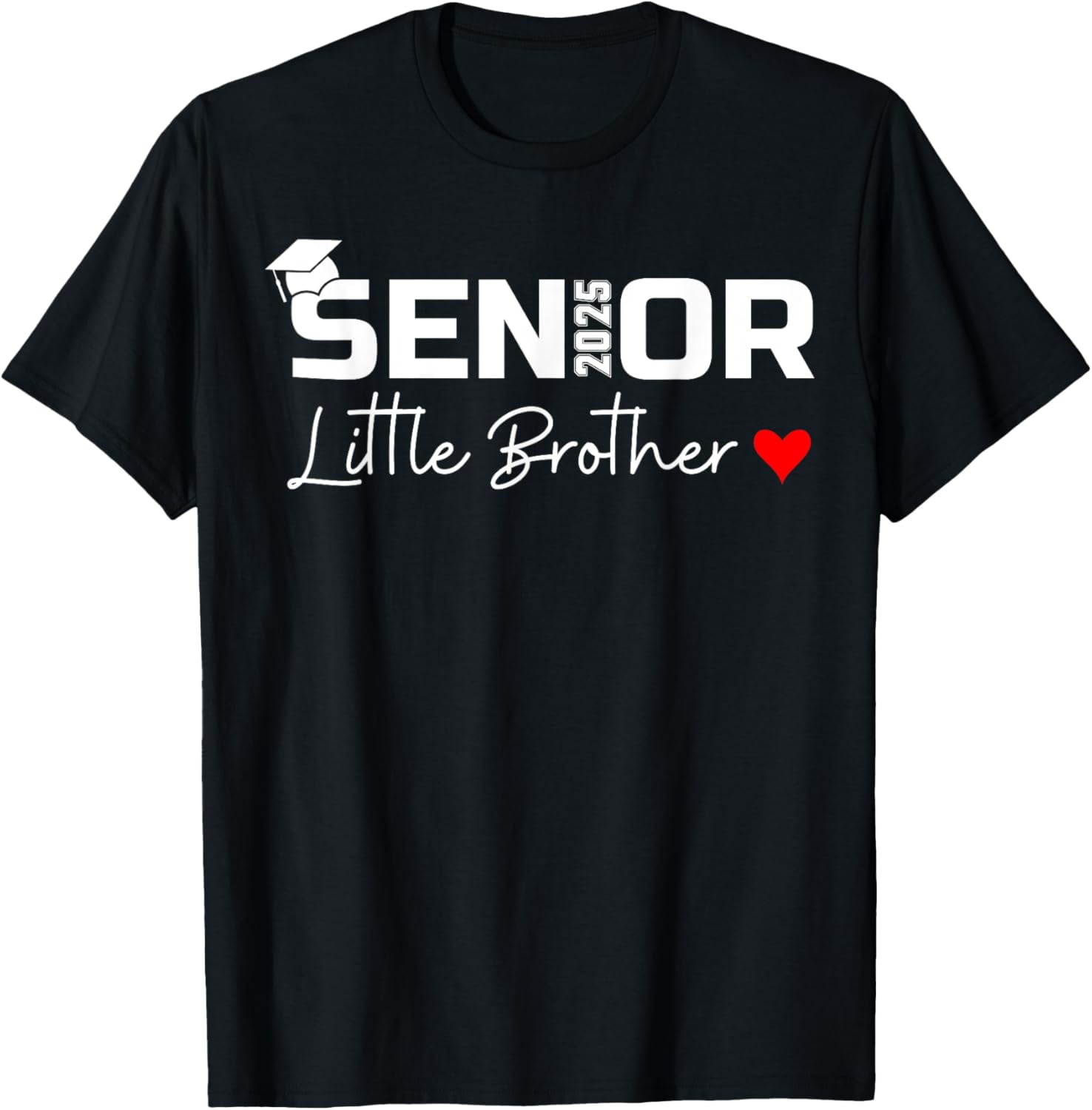Senior 2025 Little Brother Graduate Heart Class of 2025 TShirt