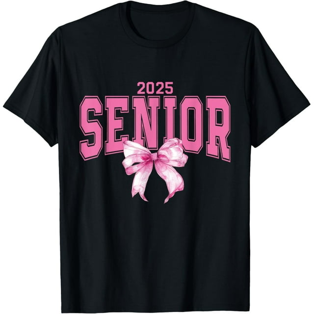 Senior 2025 Pink Bow Class of 2025 Graduate Graduation TShirt
