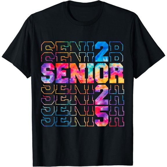 Senior 2025 Shirt Class of 2025 Tie Dye Senior 25 Graduation T-Shirt