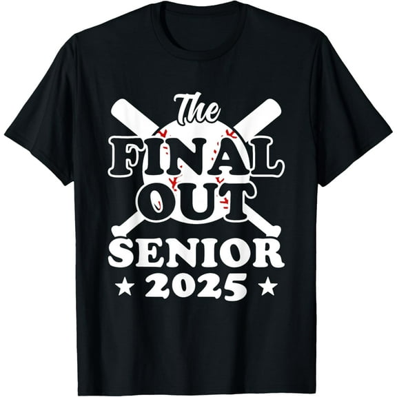 Senior 2025 T-Shirt Baseball Funny Senior Year Class of 2025 T-Shirt