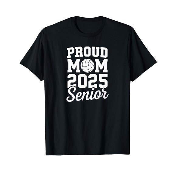 Senior 2025 Volleyball Mom High School Graduation Outfit Fun T-Shirt