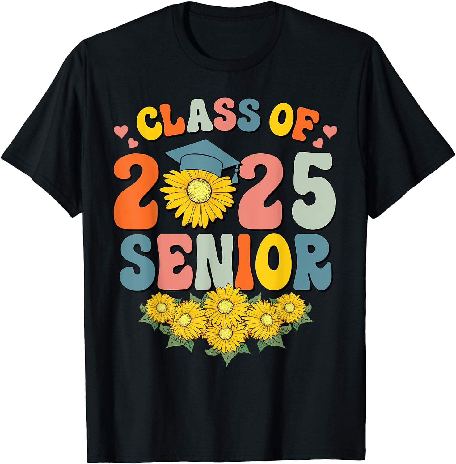 Senior 2025 Women Girls Senior 25 Graduation Class Of 2025 T-Shirt