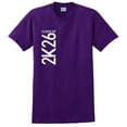 thumbnail image 1 of Senior 2026 Class of 2026 2K26 Graduation Short Sleeve Unisex T-Shirt 2XL Purple, 1 of 6