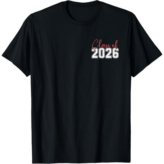 Senior 2026 Class of 2026 Graduation 2026 Front & Back Print T-Shirt