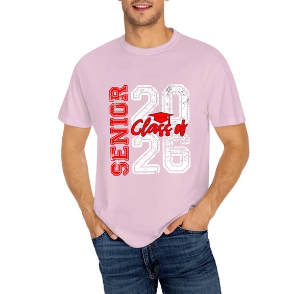 Senior 2026 Graduation T-Shirt For Men Women - Class Of 2026 Graphic Tee, OdeJous Pink Medium