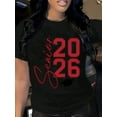 thumbnail image 1 of Senior 2026 Graduation T-Shirt For Men Women - Class Of 2026 Graphic Tee With Cap Design - Perfect Gift For High School Graduates, 1 of 5