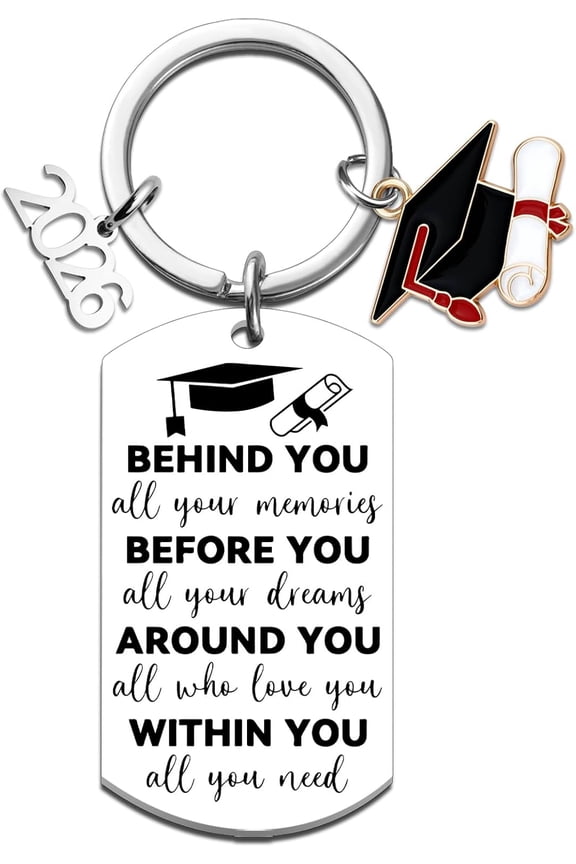 Senior 2026 Keychain Class of 2026 Graduation Gifts for Her Him College Graduation Gifts for Women Men High School Graduate Gift for Her Masters Degree University Student Grad Gift Ideas