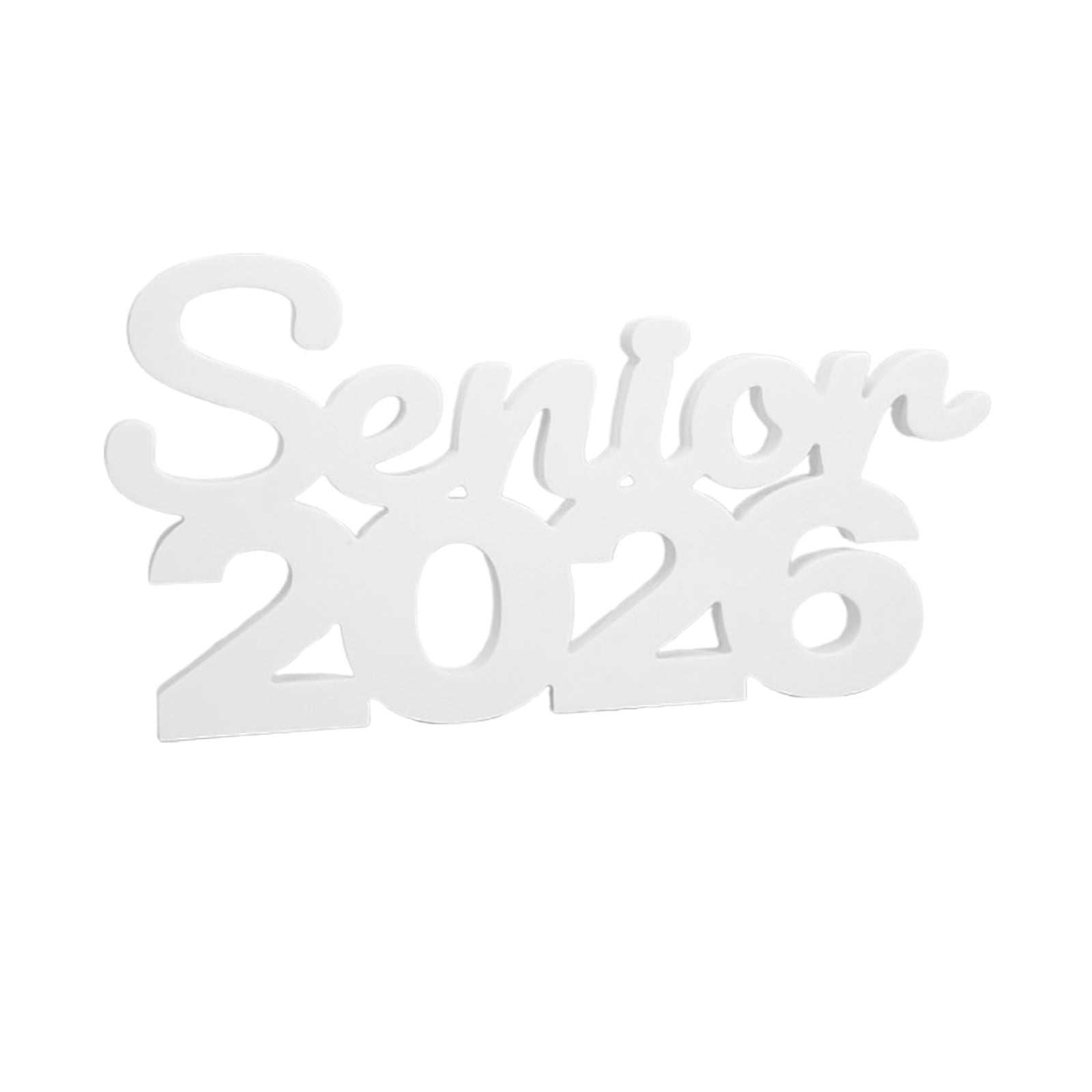 Senior 2026 Sign 18x17cm White Wooden Freestanding Tabletop Class Of ...