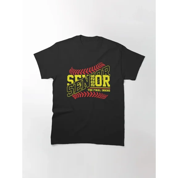 Senior 2026 The Final Inning Baseball Graduation Class Gear Unisex T-Shirt, S-5XL