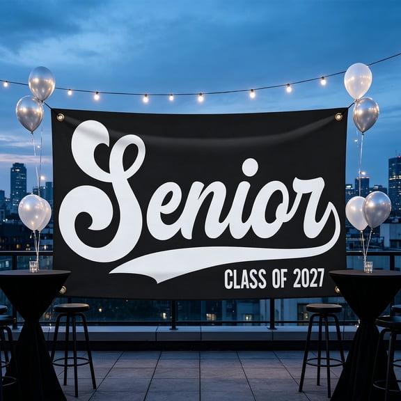 Senior 2027 Class of 2027 Classroom Banner 120x180cm