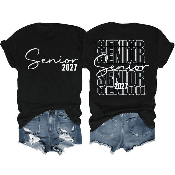 Senior 2027 Shirt Class Of 2027 Senior Graduation T-Shirt For Women Men