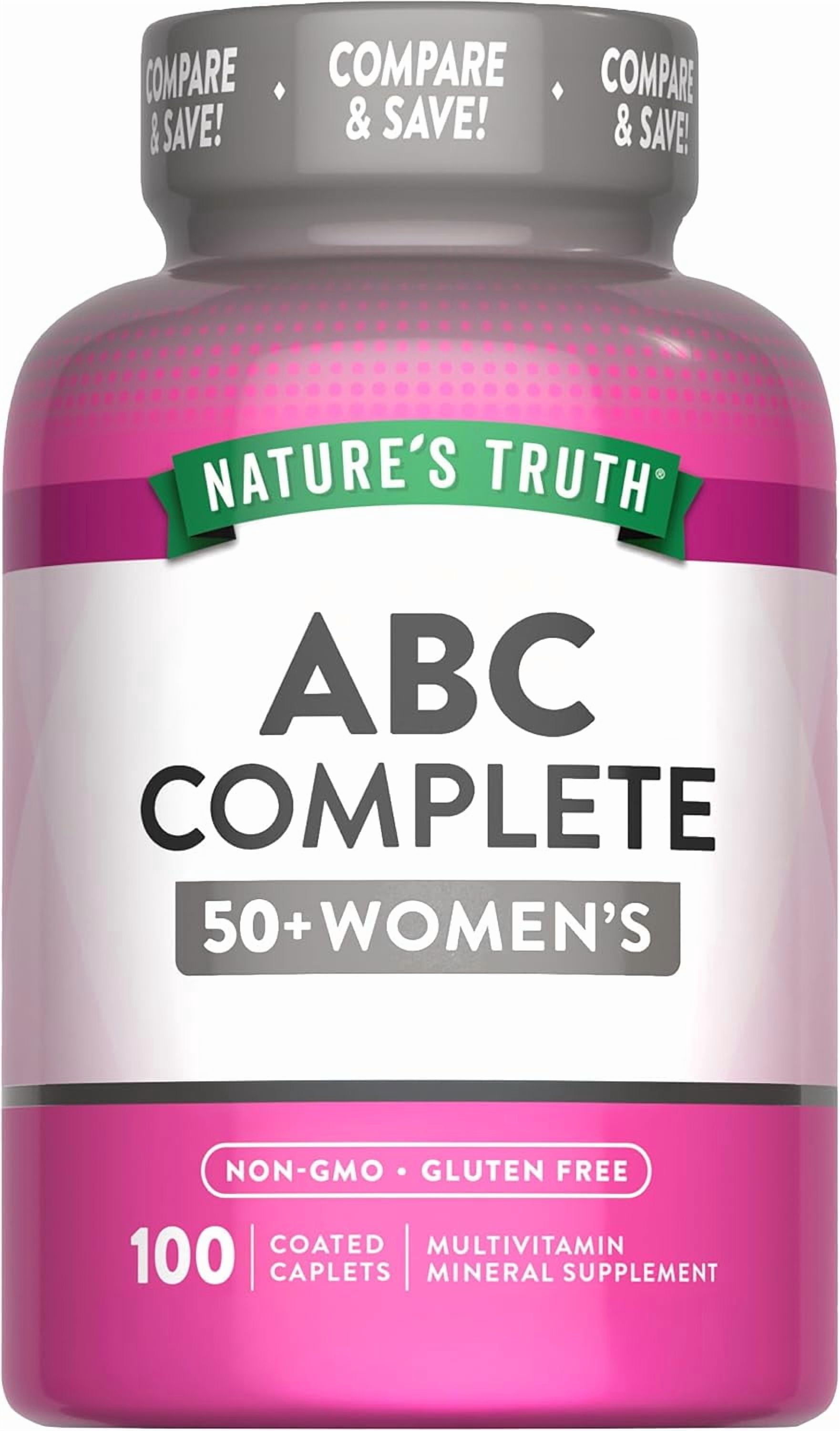 Nature's Truth Senior ABC Complete Multivitamin Over 50, 100 Caplets ...