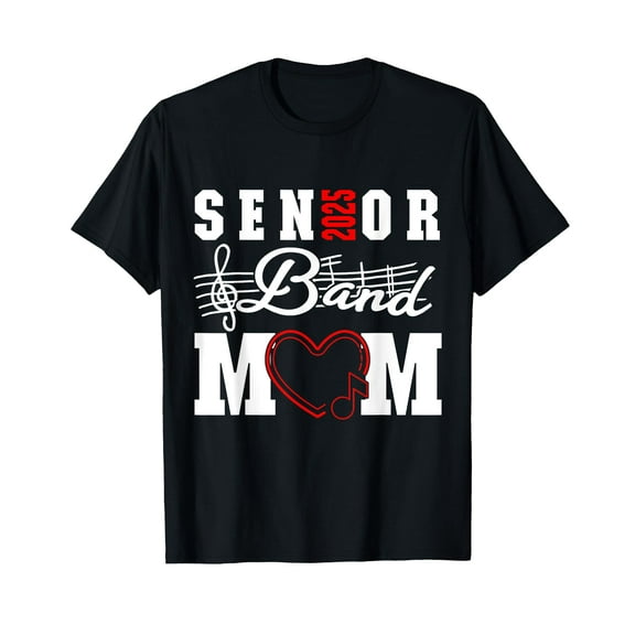 Senior Band Mom 2025 Marching Band Parent Class of 2025 T-Shirt