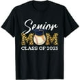thumbnail image 1 of Senior Baseball Mom Class Of 2023 Leopard Graduation Boys T-Shirt, 1 of 4