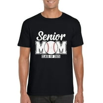 Senior Baseball Mom Class of 2025 Proud Game Day Parent Spirit T-Shirt, for men & women, up to size 5XL