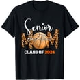 thumbnail image 1 of Senior Basketball Mom Class of 2024 Player Graduation Grad T-Shirt, 1 of 4